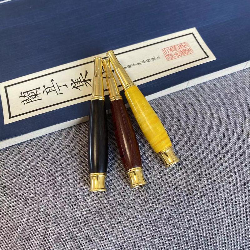黑檀木烟斗烟嘴木质烟斗过滤烟嘴手把件烟斗可拆洗烟具古朴雕龙|undefined