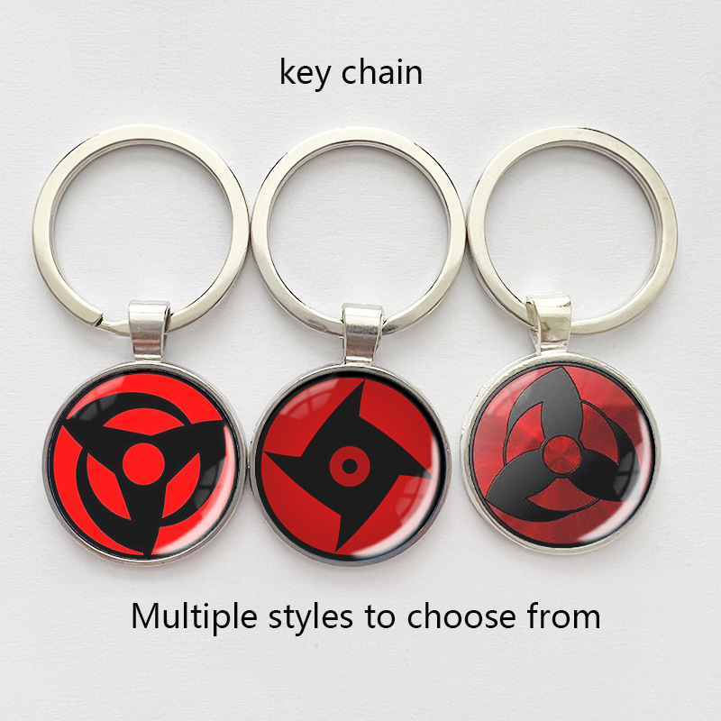 Cross-border Explosions Accessories Animation Naruto Gem Key Ring Nine Gouyu Circle Six-pointed Star Wheel Eye Cross-border Explosions Accessories Animation Naruto Gem Key Ring Nine Gouyu Circle Six-pointed Star Wheel Eye