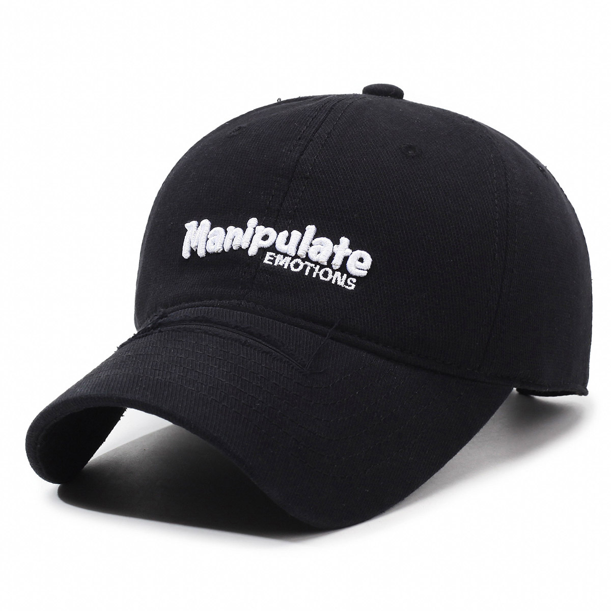 Cappellino da baseball unisex alla moda, stile coreano, con ricamo a lettere, parte superiore morbida, cotone lavato effetto consumato_voghion.com