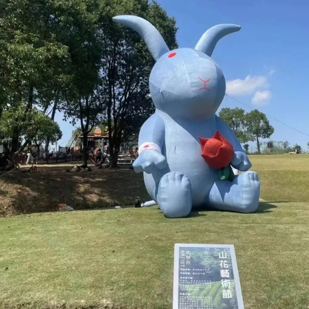 2024新款活动充气卡通熊广场大型户外摆设气模牛津布厂家直销