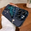 【Titanium Blue】 Flave Sand Butterfly ★ Together with a lens film ★ It is not yellow for a long time