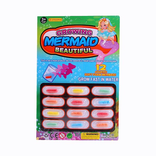 Bubble water expanding capsule animal dinosaur mermaid toy hot sale wholesale kids children creative new and unique toy