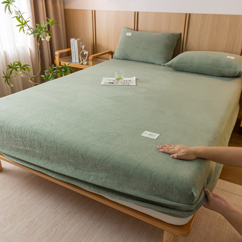 2024 nueva sábana de terciopelo de leche simple de color sólido