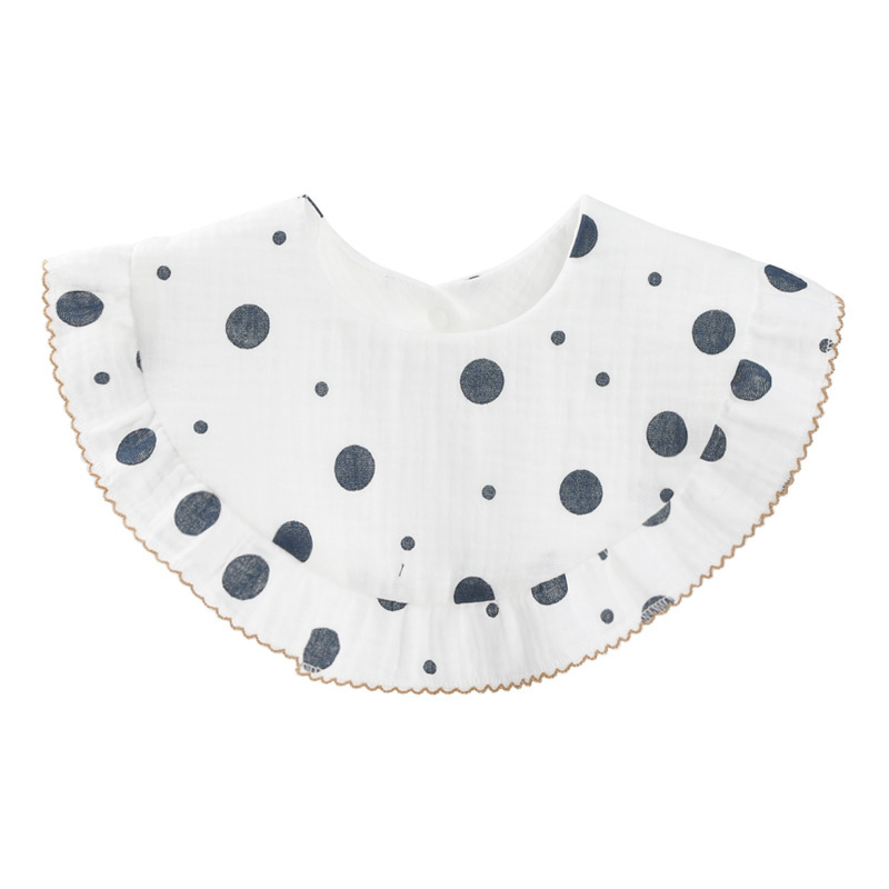 Toalla de saliva de bebé femenino de encaje coreano de verano estilo ins babero de gasa de algodón de clase a bebé babero productos para niños