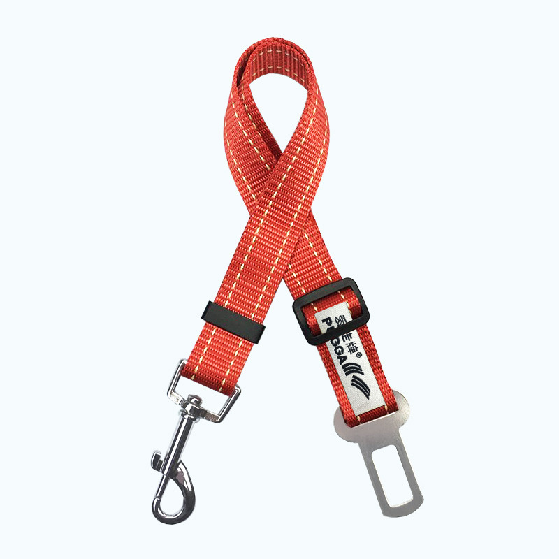 Multifuncional cinturón de seguridad de coche cuerda de tracción un enchufe una hebilla multi-cabeza fuerte durable mascota gato perro suministros