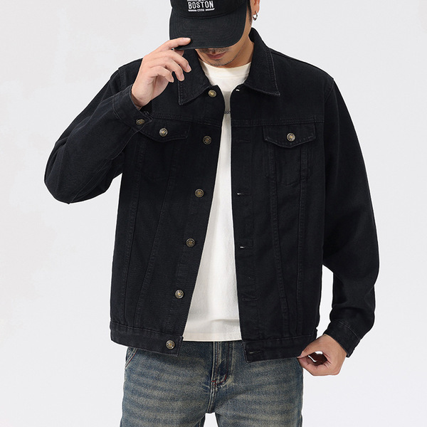 Japanese trend denim autumn universal jacket for leisure