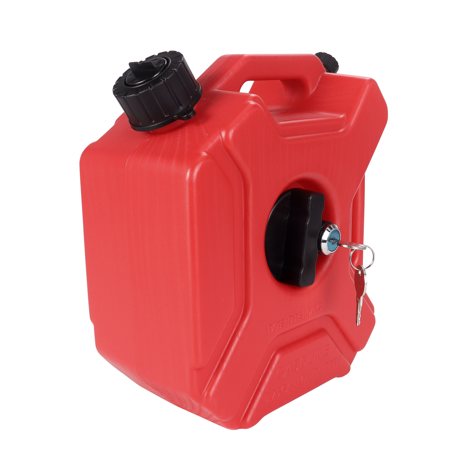 Motorcycle and Car Modification 3L Extended Spare Gasoline Oil Tank Plastic Portable Fuel Tank with Key