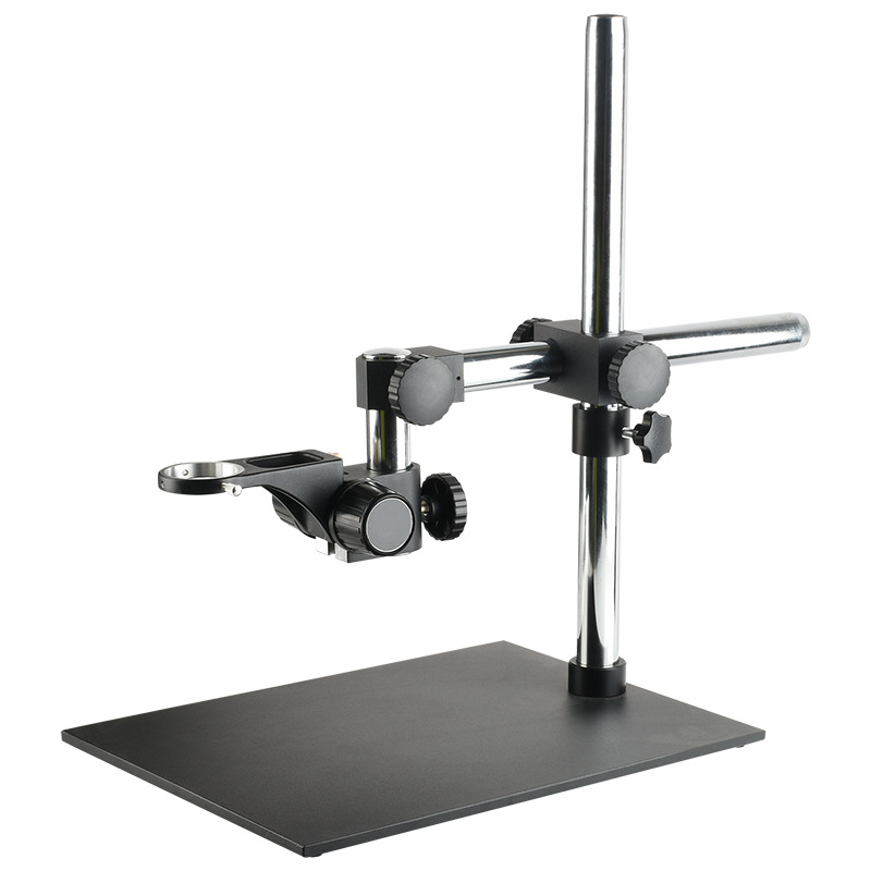 批发大平台横臂显微镜支架400*300mm底座500mm长立柱50mm镜头孔径