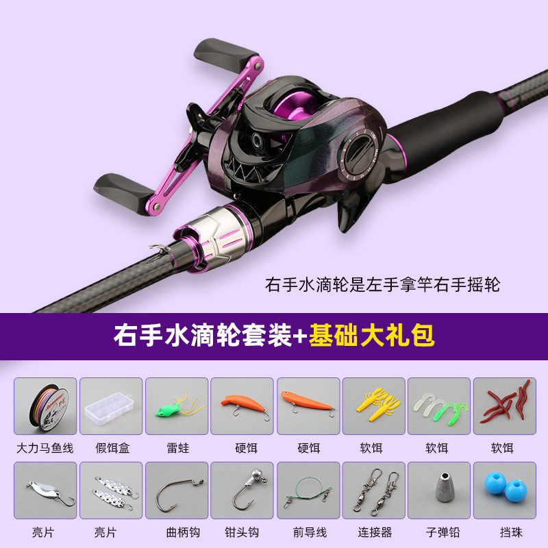 총 손잡이의 오른쪽 워터 드롭 휠의 기본 세트