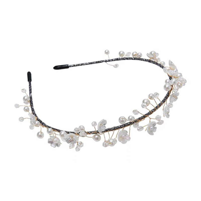 retro pearl flower double headband wholesale Nihaojewelrypicture7