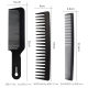 Factory Direct Supply hair comb black hair cutting comb heat-resistant carbon fiber comb anti-static barber hair cutting comb flat hair comb
