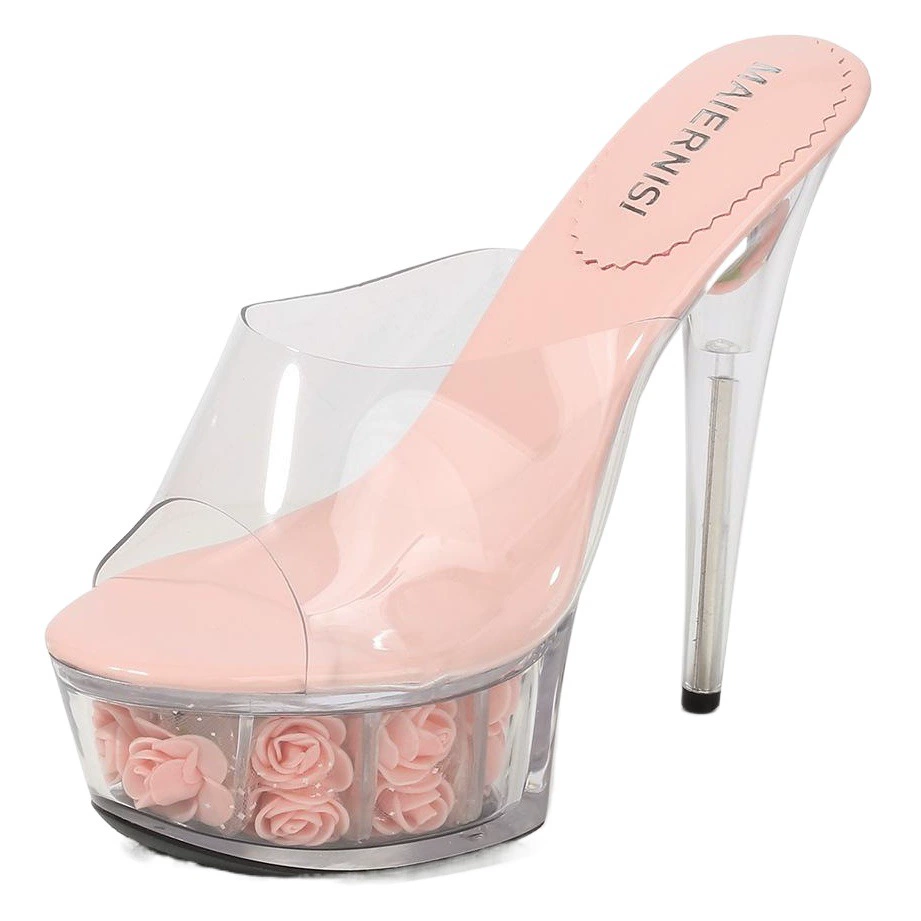 Цветочные женские босоножки на высоком каблуке, модные сандалии на тонком каблуке женские модные сандалии с пустыми ремешками, модные сандалии