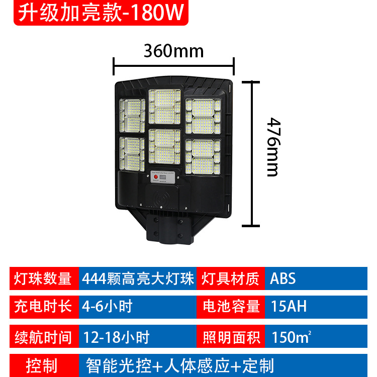 Nueva iluminación solar al aire libre lámpara de calle iluminación doméstica LED lámpara de calle integrada lámpara de calle solar