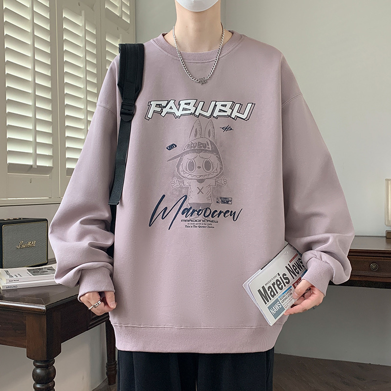 春秋季青少年渐变圆领卫衣男孩12-15岁初高中学生长袖打底衫上衣T|undefined