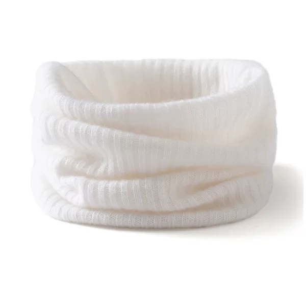 2026 Lekasa Autumn and Winter Cashmere Knitted Neck Warmer Unisex Windproof and Cold-Proof Neck Warmer