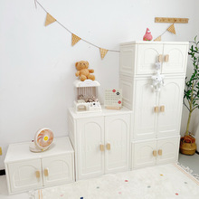儿童收纳柜大容量衣服玩具储物柜宝宝喂养台婴儿衣柜衣帽组合家居