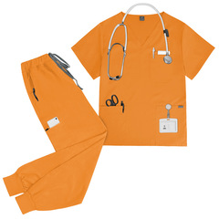 42118高品質手洗い防護服職業工装技術士服看護服実験服純色スーツ男