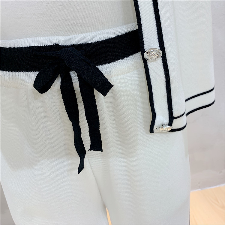 910g Weight Long Sleeve Sleeve Length Polyester, Viscose fiber Fabric Type Pant Co-ord Set Sets Type 2 Pieces Set Quantity Holiday, Daily Occasion Round Neck Neckline Loose Fit Type Bow Knot Pattern Spring, Autumn Season Women's Gender Elegant, Preppy Style Style Holiday Daily Women's Elegant Preppy Style Bow Knot Polyester Viscose Fiber Pant Co-ord Set Pants Sets 20