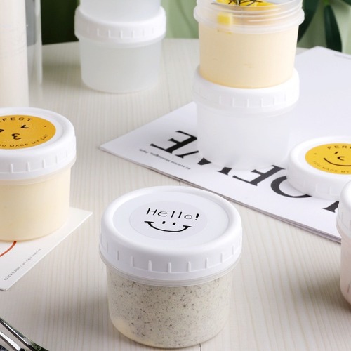 Dudu Can Pudding Cup Ice Cream Box Dessert Packaging Box Sour Milk Tea Ice Cream Covered Disposable Cup