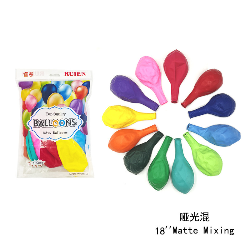 Globo mate de 5 pulgadas de 10 pulgadas de 12 pulgadas de 18 pulgadas decoración de la fiesta de cumpleaños diseño de la sala de bodas globo redondo de látex