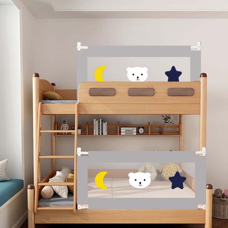 Baby Bed Bunk Bed with Upper and Lower Levels, Student Upper Bunk Bed with Anti-Fall Guardrail, Children's High and Low Bed Railings, Heightened Factory