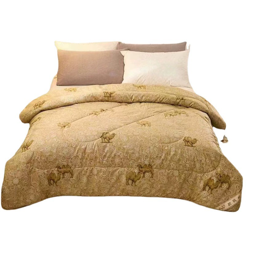 Новое одеяло из верблюжьей шерсти 2024 года, утолщенное, теплое, для осени и зимы, подарочный набор для корпоративных мероприятий, рекламный подарочный комплект, наполнитель для одеяла