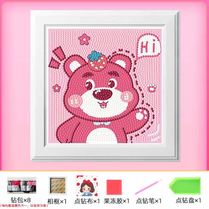 Nuevo dibujo de diamante infantil de labu diy pegatinas de diamante con marcos de fotos hechas a mano diy puzzle pegatinas de mampostería image 30