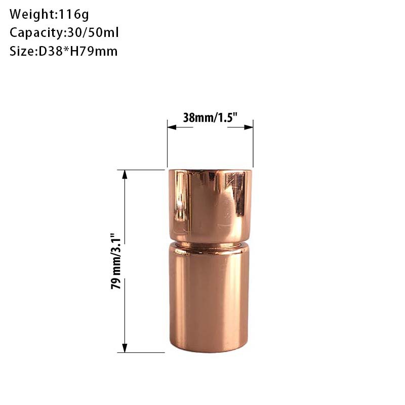 Taza de medición de doble cabeza recta creativa de acero inoxidable 30/60ml taza de onza dispositivo de medición de vino bar cóctel Herramienta de mezcla de cóctel