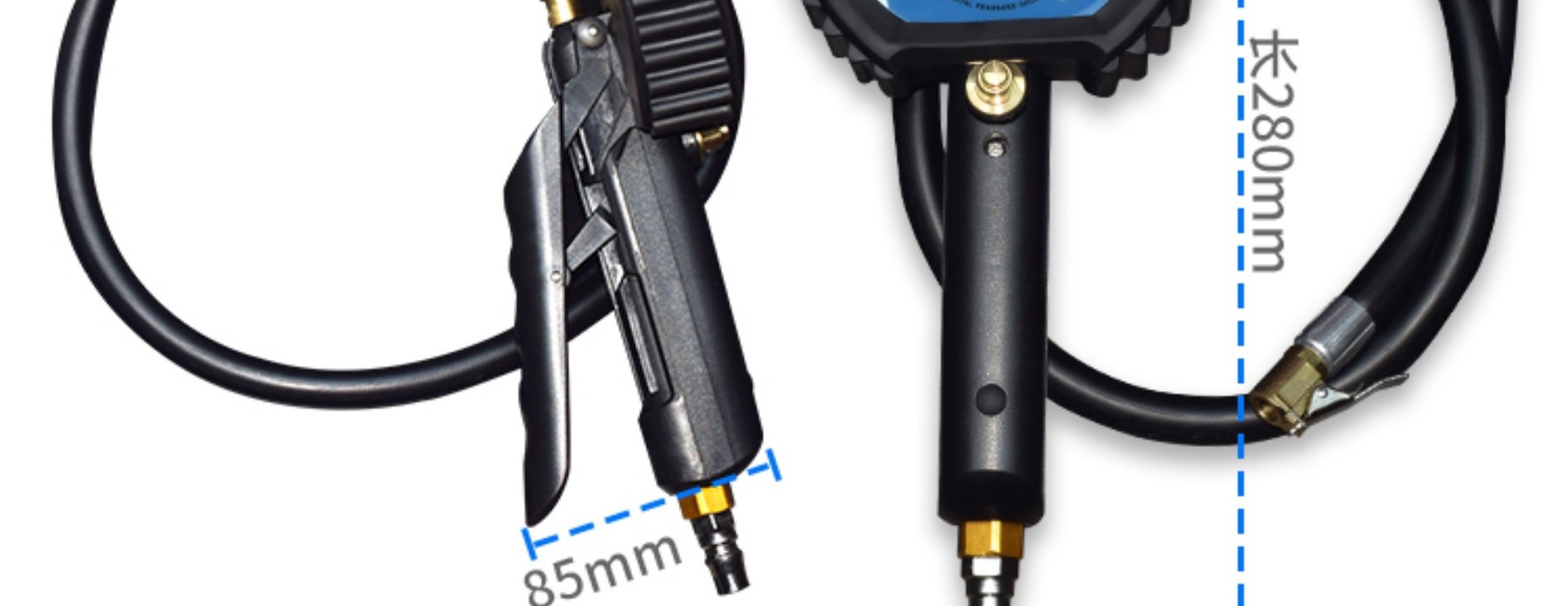 Kakaibao high-precision car tire pressure gauge digital filling tire pressure gun digital display electronic tire pressure gauge accessories