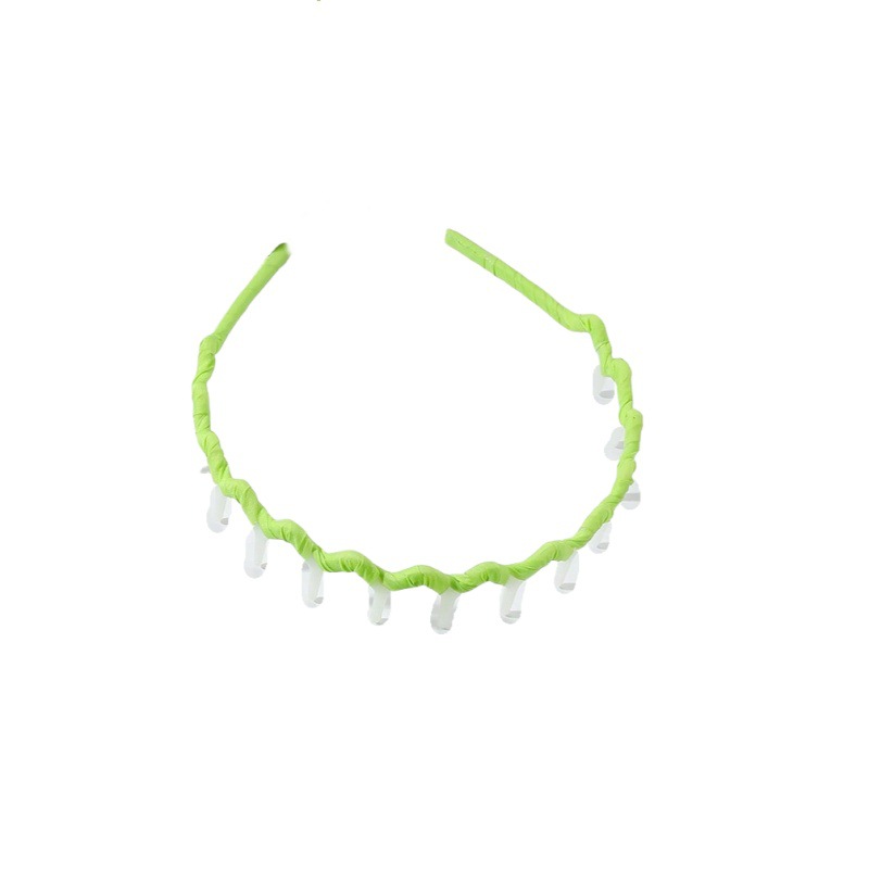 Nuevo conjunto de ropa de lluvia para el cabello arco verde abrazadera para el cabello de verano fruta verde collar cuerdas para el cabello cabeza de lavado de cara