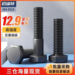 12.9級高強度外六角ねじナット大全延長ボルトねじM4M5M6M8-M24