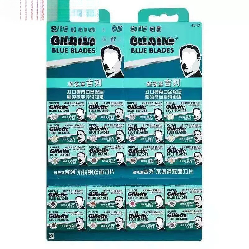 Manual Stainless Steel Double-Sided Vintage Razor Blades Gillette Classic Manual Shaving Razor Free Shipping Wholesale with Free Shipping Included