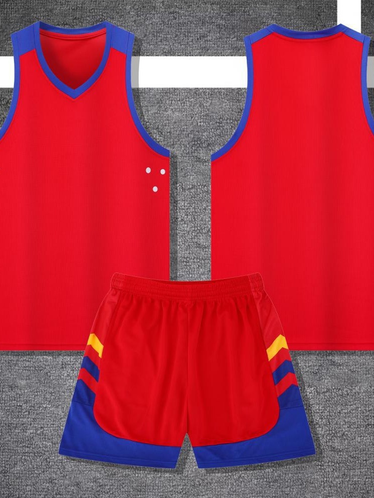 Nuevo juego de juego de entrenamiento de equipo personalizado para adultos, estudiantes, niños, camisetas de baloncesto de hombro estrecho