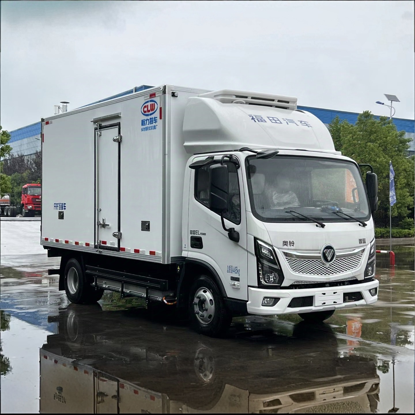 福田奥铃智蓝新能源纯电动绿牌4.2米冷藏车 4米2冷链运输车