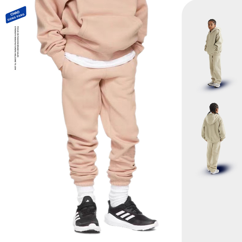 380G Heavy fleece-lined Solid Color Wei Yi 2023 New Fashion Brand Children's Wear Fall/Winter Wei Pants Casual Shrink Pants 380G Heavy fleece-lined Solid Color Wei Yi 2023 New Fashion Brand Children's Wear Fall/Winter Wei Pants Casual Shrink Pants