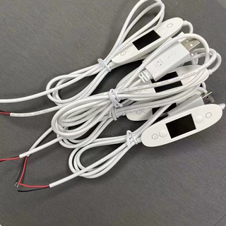厂家供应5-12V带显示加热定时 调温时间调节开关控制线可定制功能