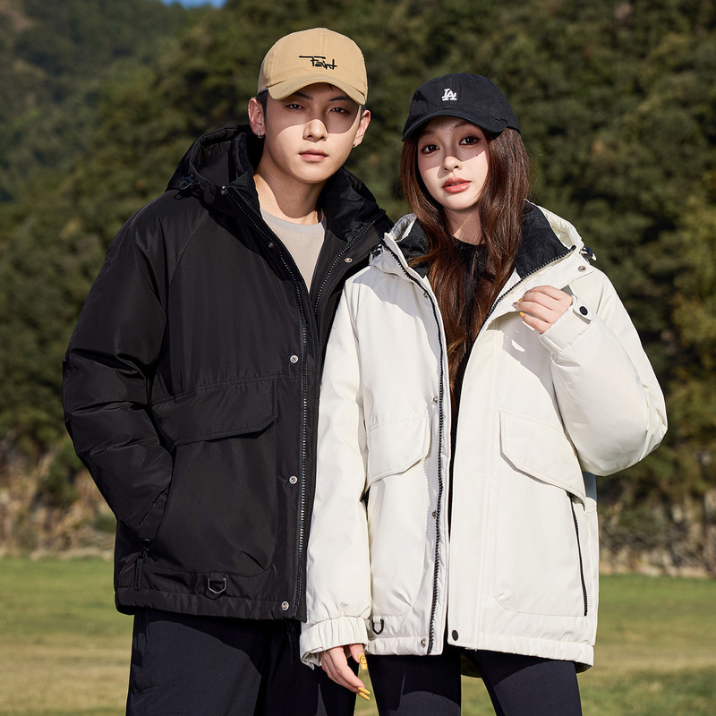 Mountain-Style Autumn and Winter Men's Workwear down Jacket 2025 New National Standard Japanese-Style Warm Waterproof Coat Outdoor Mountaineering Clothing for Men