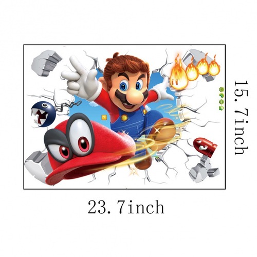 Marvel Sticker 3D Avengers Break Wall Hulk Wall Sticker for Living Room Bedroom Decor Wall Decal Sticker