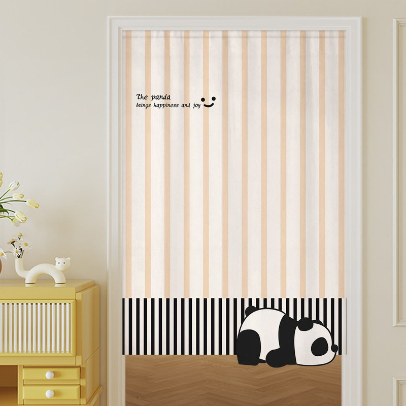 Cartoon Series Cute Special-Shaped Door Curtain Panda Dog Curtain Without Punching Drop Shipping Cartoon Series Cute Special-Shaped Door Curtain Panda Dog Curtain Without Punching Drop Shipping