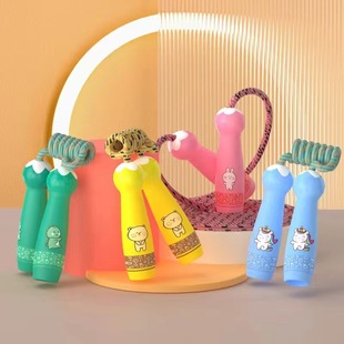 Children's skipping rope wholesale kindergarten primary school student sports rope wear-resistant non-knotted first grade beginner cartoon factory