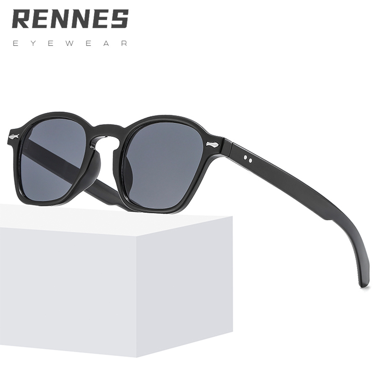 2021 nuevas gafas de sol decorativas para hombres y mujeres retro full frame gafas de sol marinas gafas de sol de uñas beige 3550
