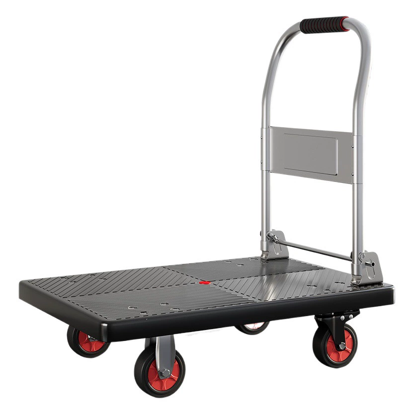 (Прямые продажи с фабрики) четырехколесный складной плоский скутер Экспресс-обработка небольшой прицеп тележка