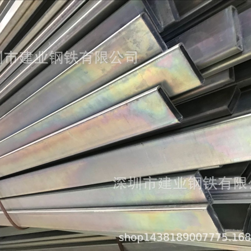 惠州供应电镀锌方管 无冷硬料铁管 镀锌矩形管 有非标异形镀锌管