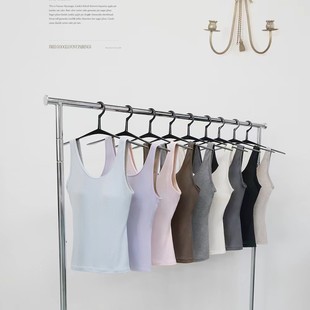 Women's One-piece Underwear Vest with Chest Pad Summer Spring and Autumn Inner Base Slim-fit I-shaped Silk Mulberry Silk Slim Korean Style