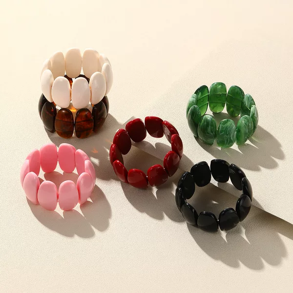 New fashion European and American popular women's acrylic bracelet handmade jewelry factory direct wholesale cross-border
