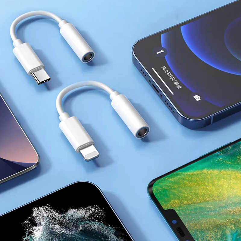 适用苹果15 iphone14耳机转接头数字转接线3.5 aux音频充电二合一|undefined