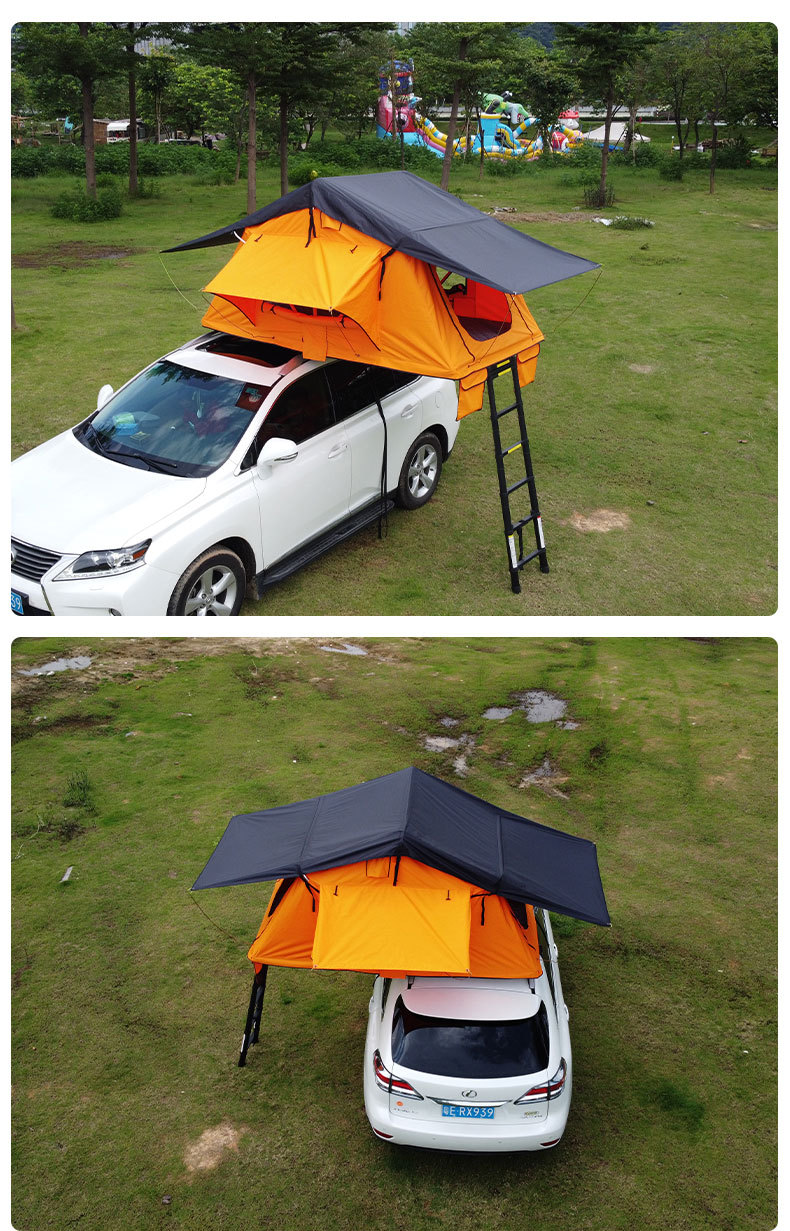 Weipai Car Roof Tent, No Setup Required, Quick Setup Car Tent, Soft-Top Folding Camping Car Roof Tent for Self-Driving Tours