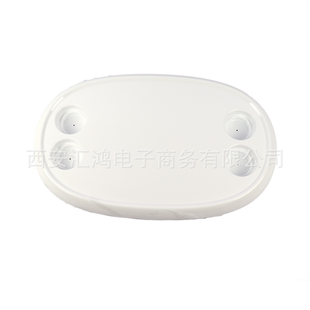 Oval RV mesa elevadora yate ABS blanco 4 taza ranura tabla tablero RV mesa desmontable