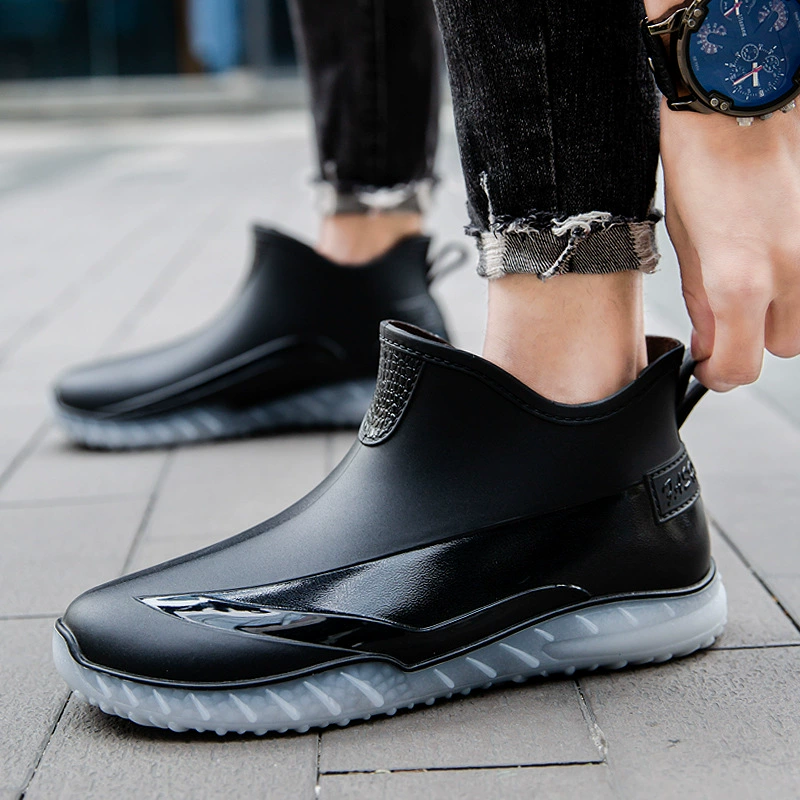 Пищевые резиновые сапоги, белые гигиенические сапоги, мужские и женские водные туфли с низким верхом, кухонные Нескользящие боты, водонепроницаемые, стойкие к кислотам и щелочам, короткая резиновая обувь