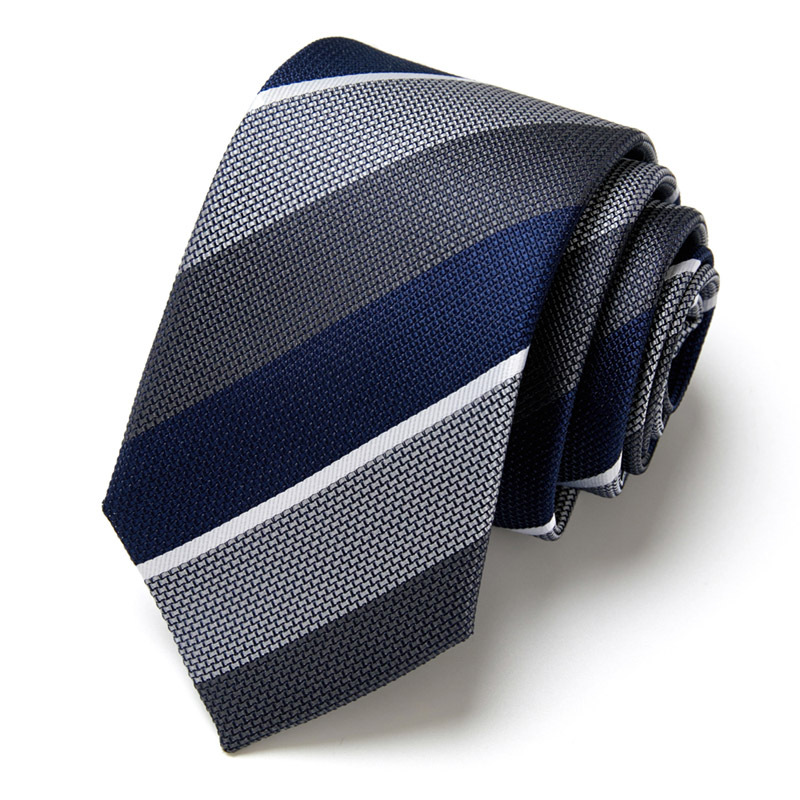 Cravate pour hommes d'affaires matures, robe professionnelle, cravate d'interview en soie Polyester, offre spéciale, nouvelle collection 2024_voghion.com